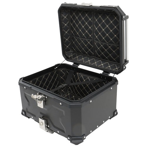 Solid Spare Motorcycle 55L Top Case Tail Box Waterproof Luggage Aluminum Trunk Storage