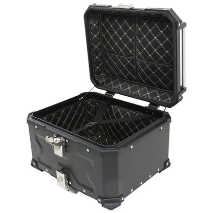 Solid Spare Motorcycle 55L Top Case Tail Box Waterproof Luggage Aluminum Trunk Storage