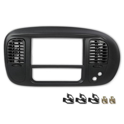 Solid Spare Fit For 97-03 Ford F150 Expedition Black Center Dash Radio Bezel w/ Air Vent