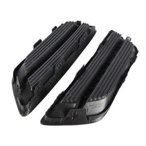 Solid Spare For Honda Accord Sedan 13-15 Pair Bumper Plastic Black Housing Fog Light Covers