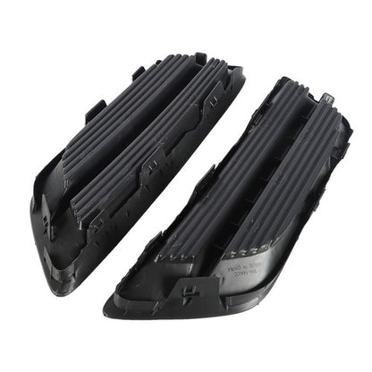 Solid Spare For Honda Accord Sedan 13-15 Pair Bumper Plastic Black Housing Fog Light Covers
