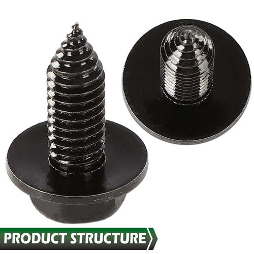 Solid Spare New 5/16-18 x 7/8" x 3/4" Washer 1/2" Hex Head Fender Bolts & U Nuts Body Kit