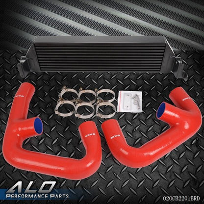 Solid Spare Fit For Volkswagen Golf R GTI MK7 Twin Core Intercooler + Hose Upgrade Kit