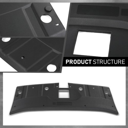 Solid Spare Fit For 21-24 Jeep Grand Cherokee Radiator Support Cover | Upper | Sight Shield