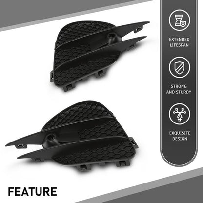 Solid Spare Fit For 16-19 Mercedes-Benz GLC 300 350 Fog Light Cover Lamp Trim Left+Right