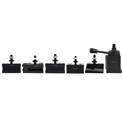Solid Spare 6Pcs 6- 12" AXA 250-111 Wedge Type Quick Change Tool Post Holder Set For Lathe
