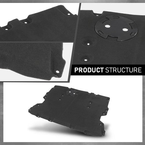 Solid Spare Fit For 2018-2023 BMW X3 X4 Front Engine Splash Shield Under Cover 51757417386