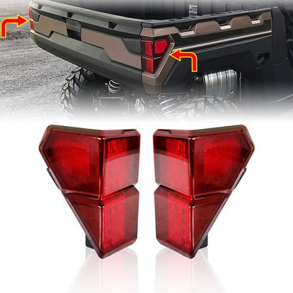 Solid Spare For 2018-2021 Polaris Ranger 1000 Xp Crew Left & Right Tail Lights Pair 2413766