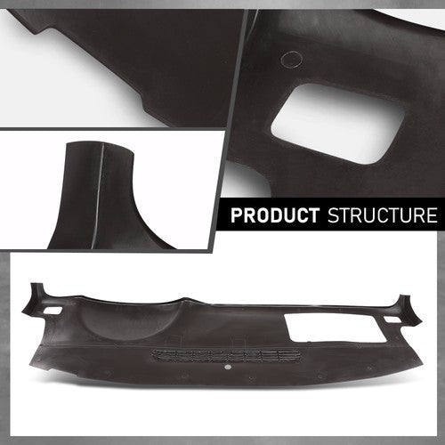 Solid Spare TPE Dash Cover Cap Overlay Brown Fit For 07-14 Suburban Tahoe Yukon Avalanche