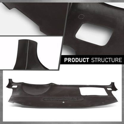 Solid Spare TPE Dash Cover Cap Overlay Brown Fit For 07-14 Suburban Tahoe Yukon Avalanche