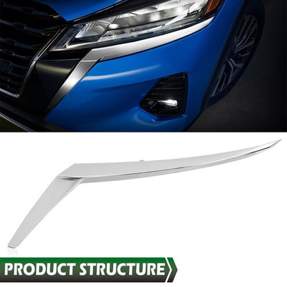 Solid Spare Fit For 2021-2024 Nissan Kicks Front Bumper Cover Molding Driver Side NI1046111