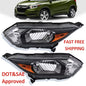 Headlights Assembly Headlamp Halogen Fit 2016 2017 2018 Honda HR-V HRV LH+RH