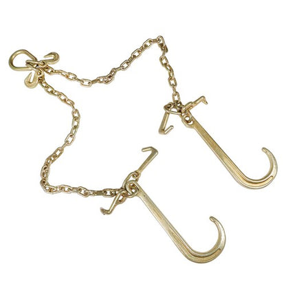 Solid Spare US 0900134 V Type Tow Chain J Hook 3/8 x 2´ Grab Hook Tractor Car Wrecker Truck