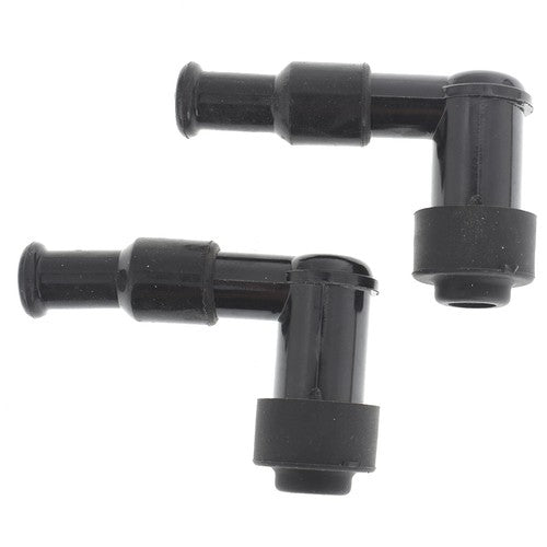 Solid Spare 2×Spark Plug Boot Cap Cover Resistor LB05F 90 Degree ATV Motorcycle Snow