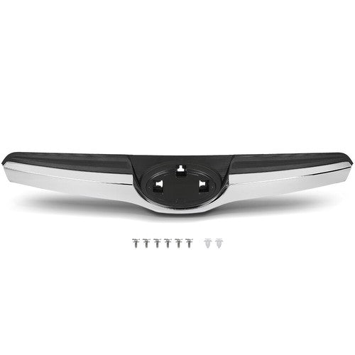 Solid Spare Fit For 14-16 Subaru Forester Front Bumper Upper Grille Trim Grill Black Chrome