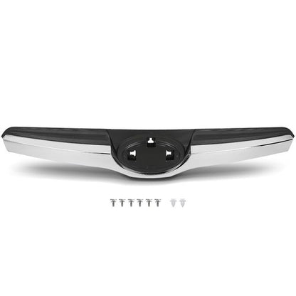 Solid Spare Fit For 14-16 Subaru Forester Front Bumper Upper Grille Trim Grill Black Chrome