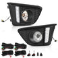 Solid Spare LED DRL Fog Lights Driving Lamps w/ Wiring Fit For 2014-2017 Honda Fit Jazz
