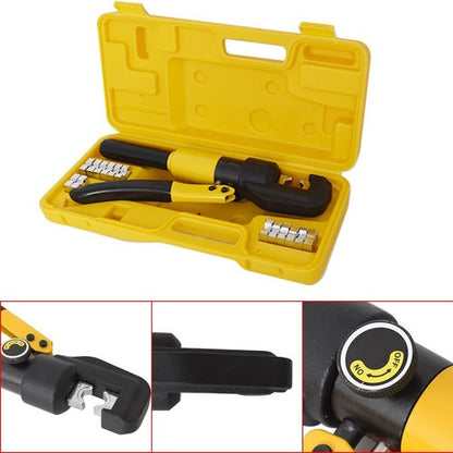 Solid Spare Hydraulic Crimper Crimping Tool/w 8 Dies Wire Battery Cable Lug Termina 6 MT