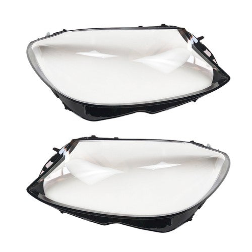 For Mercedes Benz W205 C180 C200 C260L 2014-2017 Pair Front Headlight Lens Cover
