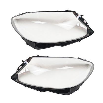 For Mercedes Benz W205 C180 C200 C260L 2014-2017 Pair Front Headlight Lens Cover