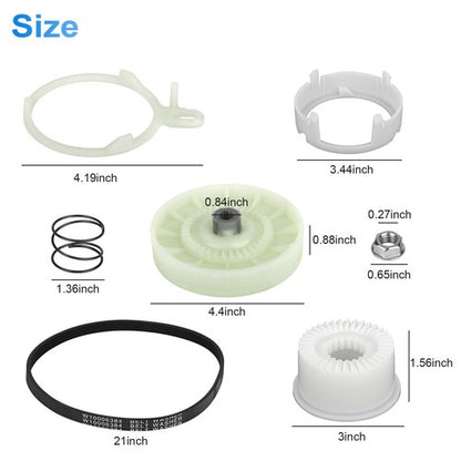 Washer Pulley Clutch Kit W10721967 For Whirlpool W10006356 AP4514410 PS2579377