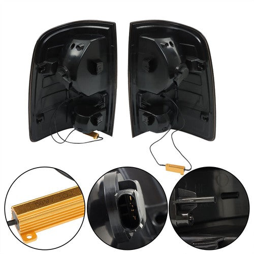 Solid Spare Left+Right Side For Dodge Ram 1500 2009-2018 Black Tail Light Lamp Replacement
