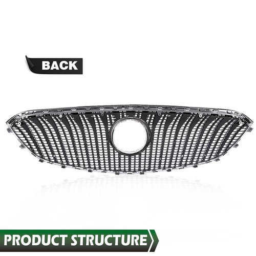 Solid Spare Fit For 14-16 Buick Lacrosse Front Bumper Upper Grille Grill Chrome GM1200705