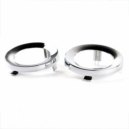 For 2009-2013 Subaru Forester Pair Front Chrome Fog Light Trim Fog Lamp Cover