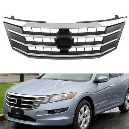 For 2010 2011 2012 Honda Crosstour EX EX-L Front Upper Chrome Bumper Mesh Grille
