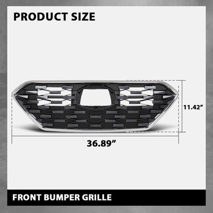 Solid Spare Front Bumper Upper Grille W/O Adaptive Cruise Fit For 2020-2022 Hyundai IONIQ