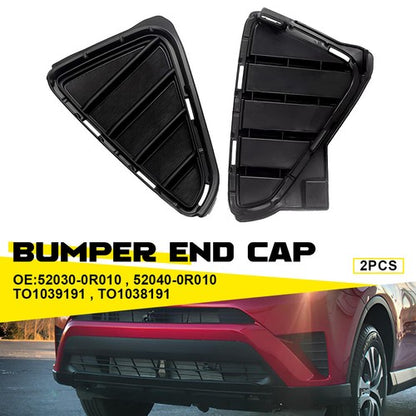 Pair Front Bumper Fog Light Trim Bezel Cover Fit For 2016 2017 2018 Toyota RAV4