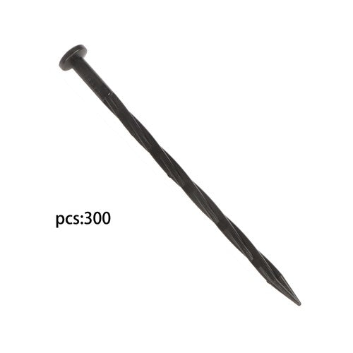 Solid Spare 300 Pcs 8 Inch Spiral Pointed Garden Stakes For Landscape Edging Weed Barrier