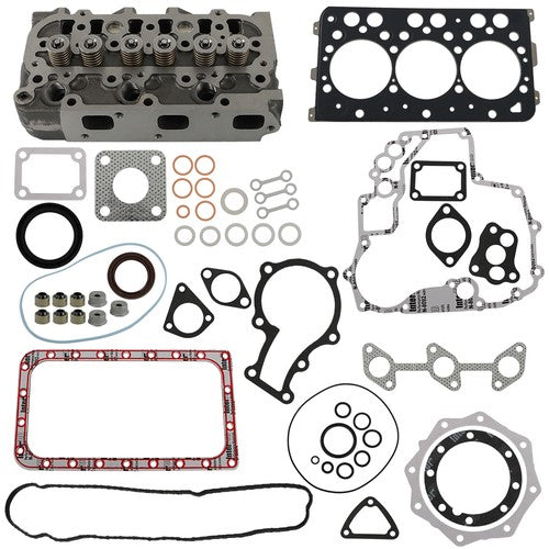 Solid Spare New Full Cylinder Head Assy With Vavel + Full Gasket Kit For Kubota D782 Engine