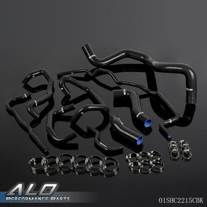 Solid Spare Silicone Radiator Coolant Hose Kit Black Fit For 99-06 VW Golf 1.8T Turbo MK4