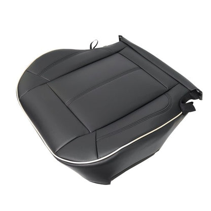 Solid Spare NEW Black Leather For Hummer H3 2006-2010 Driver&passenger Bottom Seat Cover