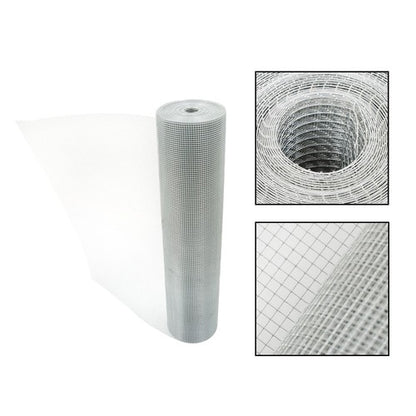 Solid Spare 1/4In 36×100' Galvanized Chicken Wire Fence Welded Mesh Roll Hardware Cloth