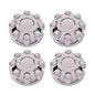 Solid Spare 4pcs Fit For 03-13 Dodge Ram 2500 3500 17" Wheel Hub Center Caps Chrome 8 Lug