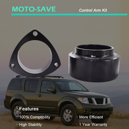 Solid Spare 2.5" Front + Rear Lift Kit Black For 1996-2004 Nissan Pathfinder Infiniti QX4