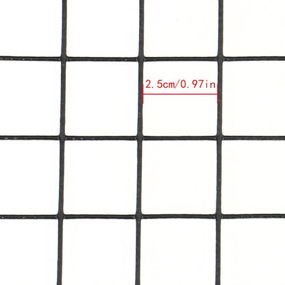 Solid Spare 16 Gauge Black Welded Wire Fence Vinyl Coated Chicken Rabbit Mesh 1inch 24"x100'