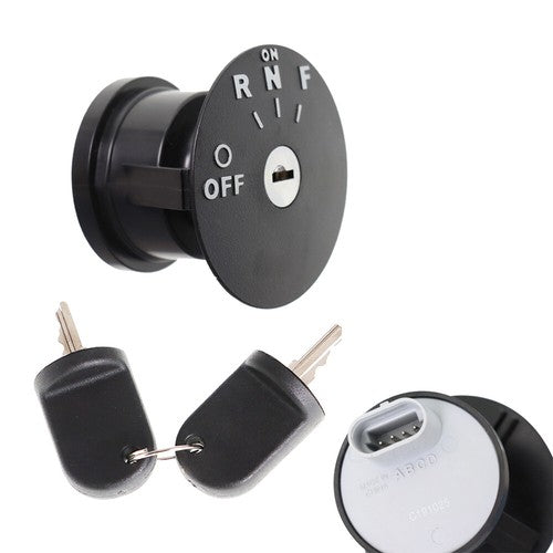 Solid Spare Ignition Key Switch & Keys for 48V RXV EZGO Electric Golf Cart Years 2008 & Up