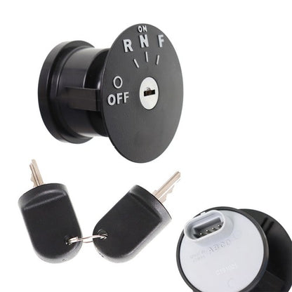 Solid Spare Ignition Key Switch & Keys for 48V RXV EZGO Electric Golf Cart Years 2008 & Up