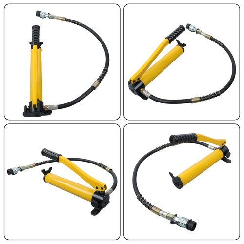 Solid Spare 10 Ton Hydraulic Porta Power Jack Air Pump Lift Ram Body Frame Repair Heavy Duty