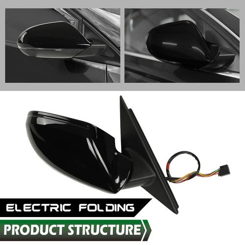 Solid Spare Side Mirror Fit For 2012-2018 Audi A6, A6 Quattro, S6 Passenger Right Side RH