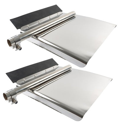 Solid Spare For Volvo VNL Semi Truck Quarter Fender Set 24"x24" Stainless Steel Tube Bracket