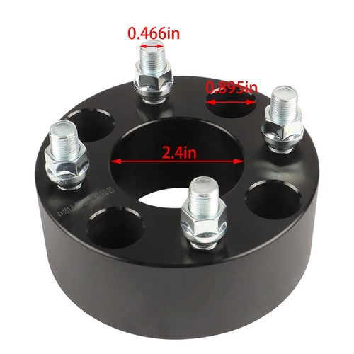 Solid Spare New Wheel Spacers Hub Bore 62mm Thread Size 1/2"x20 4Pcs 2" 4x101.6mm US