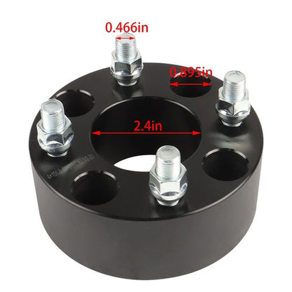 Solid Spare New Wheel Spacers Hub Bore 62mm Thread Size 1/2"x20 4Pcs 2" 4x101.6mm US