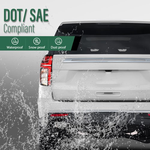 Solid Spare LED Tail Lights Brake Lamps Left+Right Fit For 2021-2023 Chevy Suburban|Tahoe