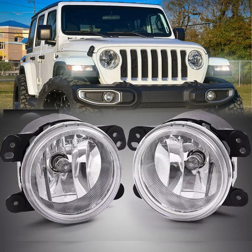 Pair 4 inch Fog Lights Front Bumper Driving Lamps for Jeep Wrangler JL JT JK