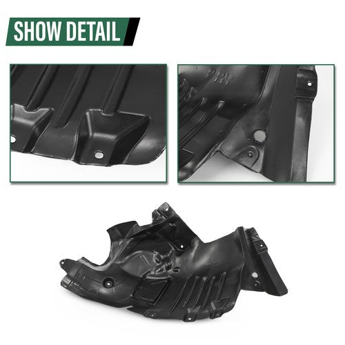 Solid Spare Fit For 2010-2013 Mercedes Benz E350 E550 Front Fender Liner Front Section Left