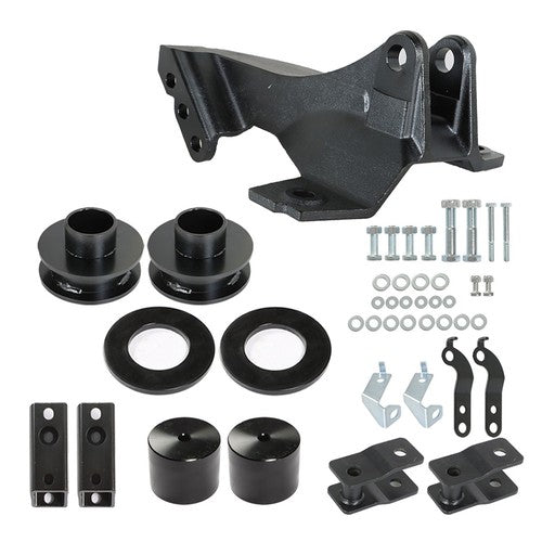Solid Spare 2.5" Leveling Kit With Track Bar Bracket For 2011-2020 Ford F-250 Super Duty
